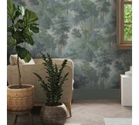 Superfresco Easy Sylva Breeze Wallpaper | Paste The Wall | Blue Trees | Eco-Friendly
