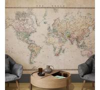 Superfresco Easy The Archivist Map Natural Print To Order Fixed Size Mural | Wallpaper Roll