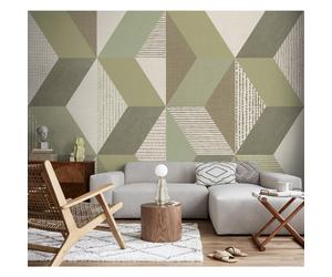 Superfresco Easy Tribal Geo Sage Print To Order Fixed Size Mural | Wallpaper Roll
