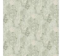 Superfresco Easy Sage Metallic Organics Floral Wallpaper | Paste the Wall | Green Floral | Eco-Friendly