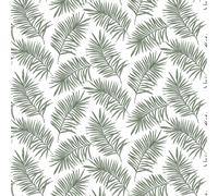 Superfresco Easy Scandi Leaf White & Green Forest Wallpaper
