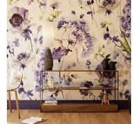 Superfresco Easy Watercolour Floral Pink Blue Print To Order Fixed Size Mural