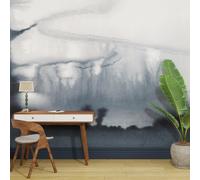 Superfresco Easy Watercolour Landscape Navy Print To Order 3m x 2.8m Mural | Wallpaper Roll