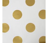 Superfresco Easy White Gold Effect Dotty Smooth Wallpaper