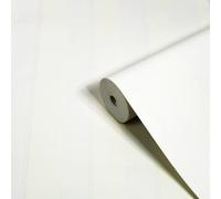 Superfresco Easy White Scallop Stripe Contemporary Textured Wallpaper