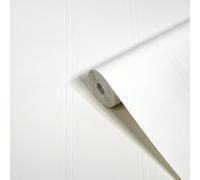 Superfresco Easy White Stripe Contemporary Textured Wallpaper