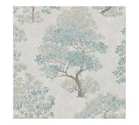 Superfresco Elmwood Duck Egg Wallpaper | Paste The Paper | Duck Egg Trees | Eco-Friendly