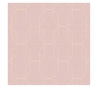 Superfresco Eternity Geometric Metallic Blush Pink Wallpaper | Paste the Paper | Pink Geometric | Eco-Friendly