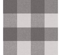 Superfresco Glamourous Check Charcoal Grey Highland Gingham Wallpaper 107399