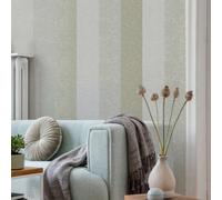 Super fresco Meadow Stripe Sage/Gold Striped Wallpaper | Paste The Paper | Sage Green Stripe | Eco-Friendly