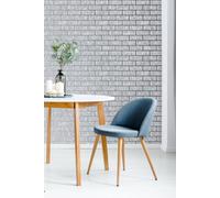 Milan Brick Wallpaper Superfresco Silver One Size