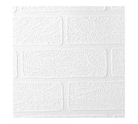 Superfresco Paintable Brick Effect White Durable Wallpaper