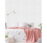 Superfresco Paintable Cameo Striped Textured White Durable Wallpaper