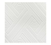 Superfresco Paintable Geometric Texture White Durable Wallpaper