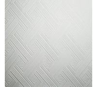 Superfresco Paintable Geometric White Durable Heavy Duty Wallpaper