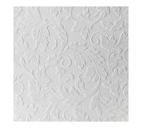 Superfresco Paintable Large Scrolling Leaf Textured White Durable Wallpaper