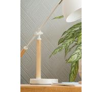 Superfresco Paintable Paintable Geometric Textured White Durable Heavy Duty Wallpaper Superfresco Paintable White