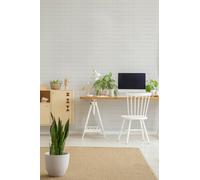 Superfresco Paintable Paintable Brick White Heavy Duty Wallpaper White One Size