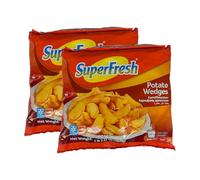 SuperFresh Potato Wedges 1KG Unpeeled Potatoes Ideal For Snacking Product Of Turkey Pack Of 2