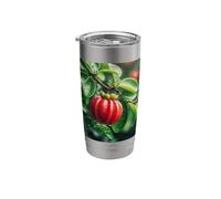 Superfruit Acerola Cherries Guarani Cherry Barbados Cherry Stainless Steel Insulated Tumbler