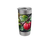 Superfruit Acerola Cherries Guarani Cherry Barbados Cherry Stainless Steel Insulated Tumbler