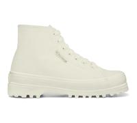 Superga 2341 Alpina Boot Beige Breathable cotton canvas upper, Unlined