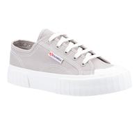 Superga 2630 Stripe 100% Cotton Women's Grey Colomba Trainers