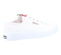 Superga 2630 Stripe Rainbow Canvas Platform Trainers