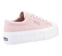 Superga 2631 Stripe Platform Trainer Pink Removable insole, Cotton lining