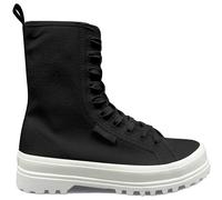 Superga 2641 Alpina High Trainers Black Nylon back tape, High top design that