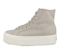 Women's Superga Women's 2708 HI TOP Ankle Boots in Grey Colomba/White Avorio