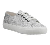 Superga 2730 Micro Faux Snake Trainer Female White Avorio/Black Snake UK Size 3.