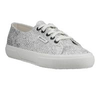 Superga 2730 Micro Faux Snake Trainer Female White Avorio/Black Snake UK Size 4.