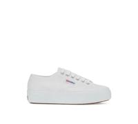 Superga 2740 Platform Canvas Lace Up Trainers White