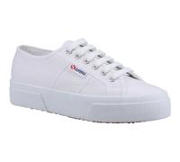 Superga 2740 Platform Cotton Women's White Trainers UK 7