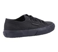 Superga 2750 Cotu Classic Black Unlined, Two tone jacquard logo tag on the sid