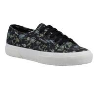 Superga Womens 2750 Floral Print Shoes Dk Grey Size UK 4.5