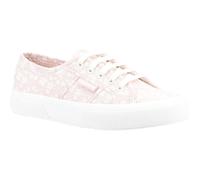 Superga 2750 Print 100% Cotton WoMens Pink/White Trainers - Size UK 3.5