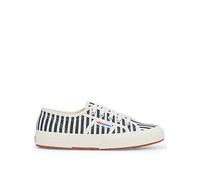 SUPERGA 2750 Stripes Print, Navy, Size 7, Women Navy