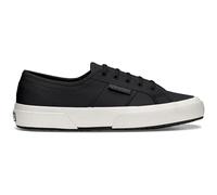 Superga 2750 Tumbled Leather Shoe Black Upper in full leather, Cotton lining