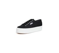 2790 Linea Up Down Flatform Canvas Trainers Superga Black 6