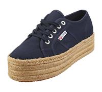 Superga 2790 Cotropew Womens Flatform Trainers in Navy - 8 UK