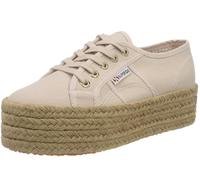 Superga 2790 Cotropew Womens UK2.5 Pink Skin Canvas Espadrille Platform Trainers