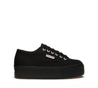 Superga 2790 COTW Linea Up and Down Women's Low-Top Trainers, Full Black S9111lw 996, 8 UK