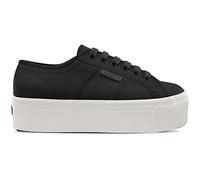 Superga 2790 Tumbled Leather Trainer Black Euro 40 Black Euro 40 Black Trainers