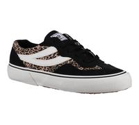 Superga 2941 Revolley Leather WoMens Black/Micro Leopard Trainers - Size UK 3