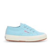 Superga Childrens/Kids 2750 Jcot Leather Trainers - Crystal Azul/Avorio - 8.5 UK Child - Crystal Azul/Avorio