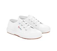 Superga Childrens/Kids 2750 Jcot Leather Trainers - White - 3.5 UK - White - 100% Mixed