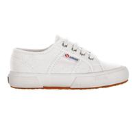 Superga Kids 2750 JCOT Classic Shoe White Lace up closure with metal eyelets a