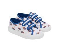 Superga Kids 3750 Leggera Umbrella Trainers - White/Blue Quartz/Jaffa Orange - 11.5 UK Child - White/Blue Quartz/Jaffa Orange